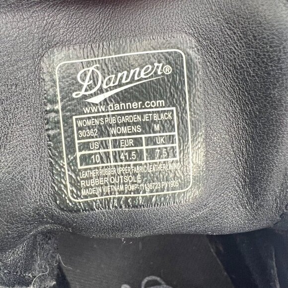 Danner Pub Garden Leather Men Size 10 30362 Jet Waterproof Ankle Boot - Picture 13 of 14